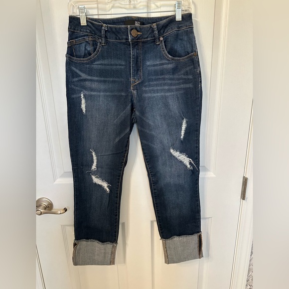1822 Denium Taylor cuffed distressed skinny jeans - Picture 1 of 10